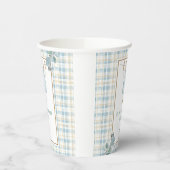 カントリージンガムブルージャンベビーシャワーウェルカム 紙コップ (左)