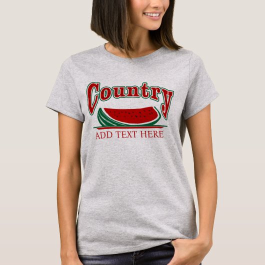 カントリースイカTシャツ Tシャツ (正面)