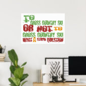 カントリースキーを横断する ポスター (ホームオフィス)