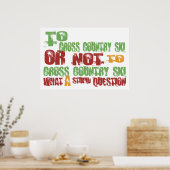 カントリースキーを横断する ポスター (キッチン)