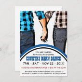 カントリースクエアダンス広告 招待状 (正面/裏面)