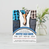 カントリースクエアダンス広告 招待状 (スタンド正面)