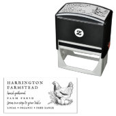 カントリースクリプトファミリーファームフレッシュエッグカートン セルフインキングスタンプ (インサイチュ)