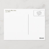 カントリースクール先生絵画のはがき ポストカード (裏面)