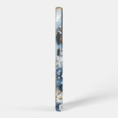 カントリースタイルの青いドアとデイジー – コテージコア SAMSUNG GALAXYケース (右側面)