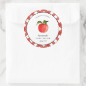 カントリースタイルアップルバター缶詰の瓶ラベル ラウンドシール (バッグ)