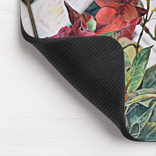 カントリースタイルアートフラワーズマウスパッド マウスパッド (コーナー)