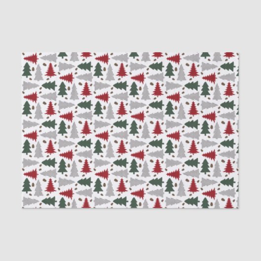 カントリースタイルクリスマスツリー 薄葉紙 (正面)