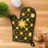 カントリースタイルスターキッチンオーブンミット 鍋つかみ (トップダウン)