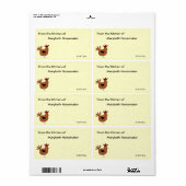 カントリースタイルチキンデザイン自家製フード ラベル (フルシート)