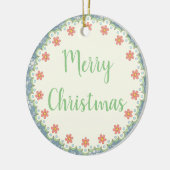 カントリースタイルメリークリスマスツリー/ギフトオーナメント セラミックオーナメント (左)