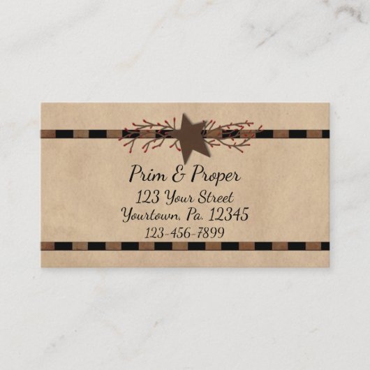 カントリースターとピップベリーの名刺 名刺 (正面)