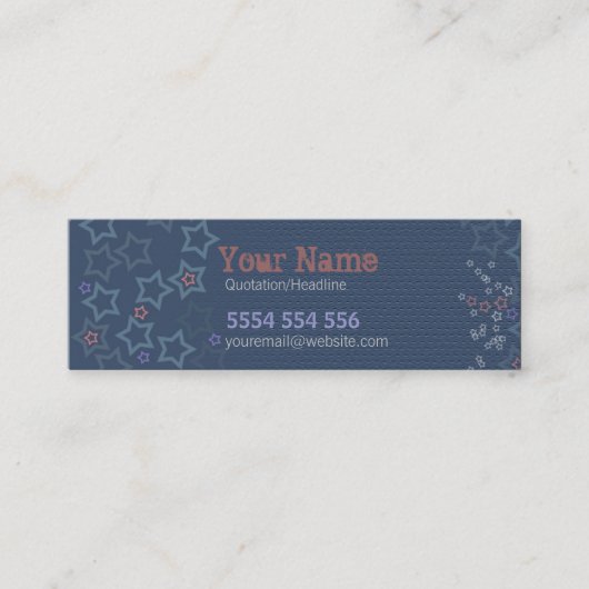 カントリースターズミニ名刺 スキニー名刺 (正面)