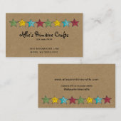 カントリースターズ初期のオンクラフトビジネスカード 名刺 (正面/裏面)