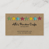 カントリースターズ初期のオンクラフトビジネスカード 名刺 (正面)