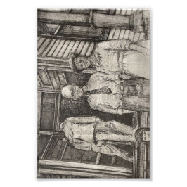 カントリーストアのエッチング フォトプリント