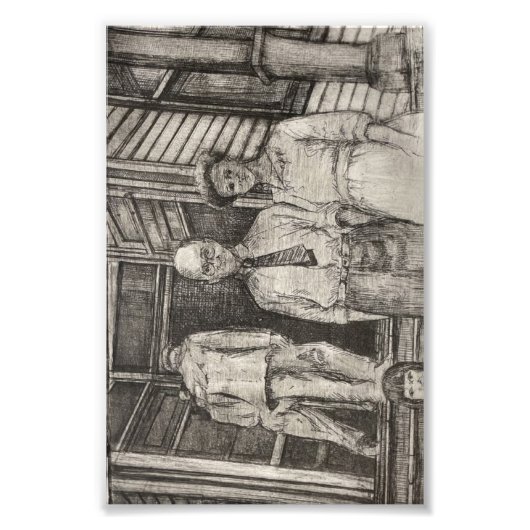 カントリーストアのエッチング フォトプリント            (正面)