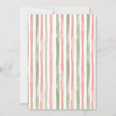 カントリーストライプ ウェディング インビテーション (裏面)