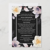 カントリーダッフォディル濃いムーディッド植物性フローラ 招待状 (裏面)