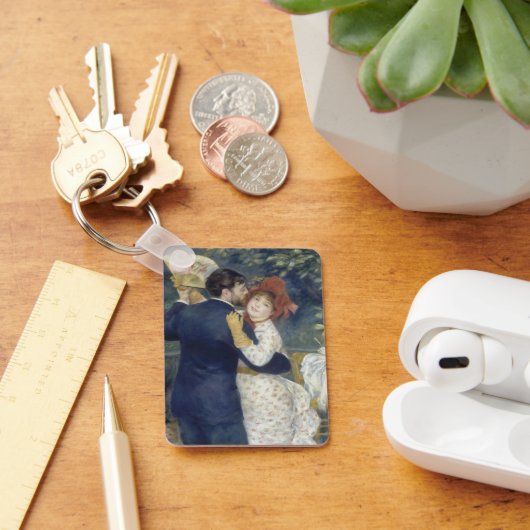 カントリーダンスバイピエールルノアールヴィンテージファインアート キーホルダー (デスク)