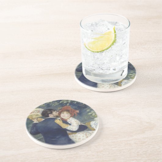 カントリーダンス – ルノアール印象派絵画の コースター (側面)