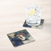 カントリーダンス – ルノアール印象派絵画の スクエアペーパーコースター (インサイチュ)