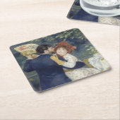 カントリーダンス – ルノアール印象派絵画の スクエアペーパーコースター (アングル)
