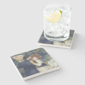 カントリーダンス – ルノアール印象派絵画の ストーンコースター (横)