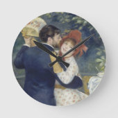 カントリーダンス – ルノアール印象派絵画の ラウンド壁時計 (正面)