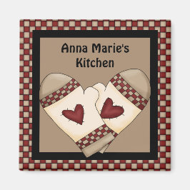 カントリーチェック磁石 マグネット