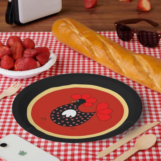 カントリーチキンカートゥーン紙プレート ペーパープレート (ピクニック)