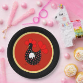 カントリーチキンカートゥーン紙プレート ペーパープレート (パーティー)