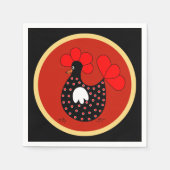 カントリーチキンパーティー紙ナプキン スタンダードカクテルナプキン (正面)