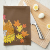 カントリーチキン、マウス、紅葉キッチンタオル キッチンタオル (四つ折り)