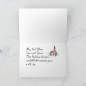 カントリーチャーチクリスマスカード シーズンカード (内部)