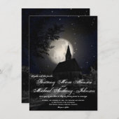 カントリーチャーチフルムーン結婚式招待状 招待状 (正面/裏面)