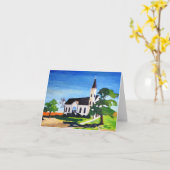 カントリーチャーチ，リッチランド，テキサス州 カード (黄色い花)