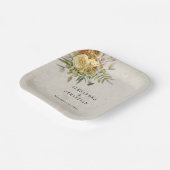 カントリーチャームとボホの花 ペーパープレート (傾斜あり)