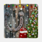 カントリーチャームクリスマス セラミックオーナメント (正面)