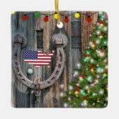 カントリーチャームクリスマス セラミックオーナメント (正面)