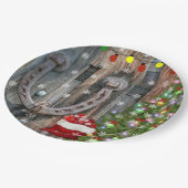 カントリーチャームクリスマス ペーパープレート (アングル)