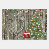 カントリーチャームクリスマス ラッピングペーパーシート (正面)