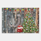 カントリーチャームクリスマス ラッピングペーパーシート (正面3)