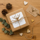 カントリーチャームディアアントラーファミリー名 スクエアシール