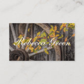 カントリーチャーム素朴 – 西ワゴンホイール 名刺 (正面)