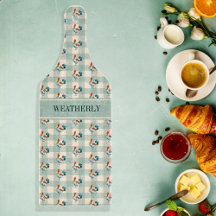 カントリーチ素朴ェックルースターモノグラム |名前