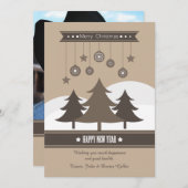 カントリーツリーズフォトホリデーカード シーズンカード (正面/裏面)