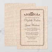 カントリーツリーバーク結婚式招待状 招待状 (正面/裏面)