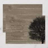 カントリーツリーブランチ結婚式招待状 招待状 (正面/裏面)