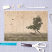 カントリーツリー素朴ヴィンテージアンティークベージュファーム 薄葉紙 (クラフト)